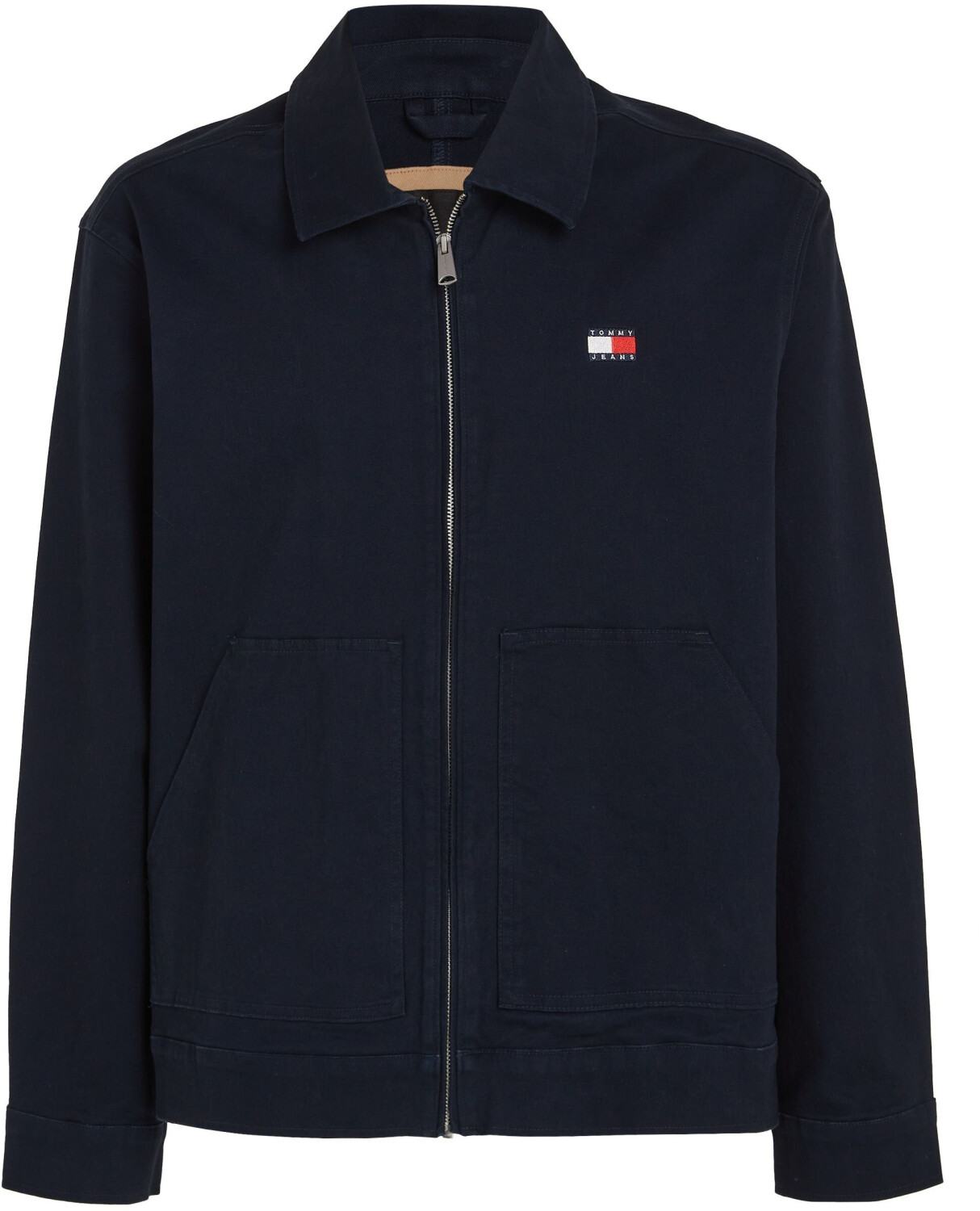 Tommy Hilfiger Zip-Thru Logo Embroidery Regular Trucker Jacket (DM0DM18696) dark night navy