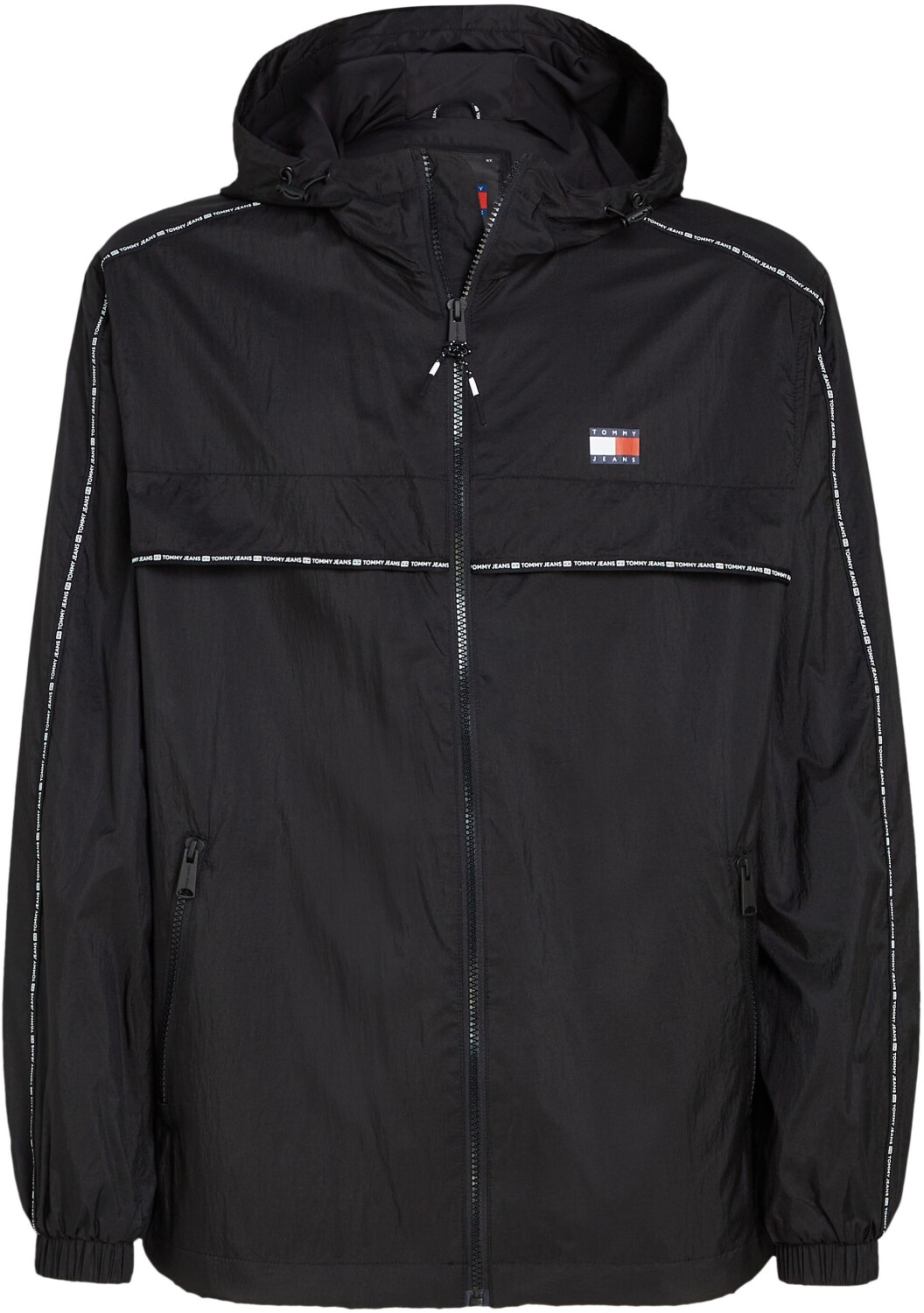 Tommy hilfiger windbreaker black discount