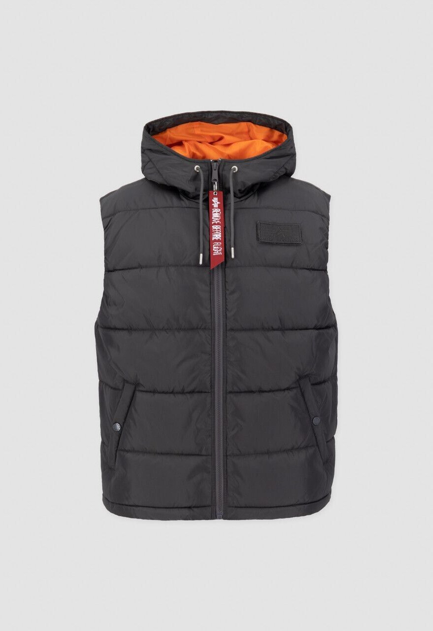 Alpha Industries Hooded Puffer Vest (118110) dark grey