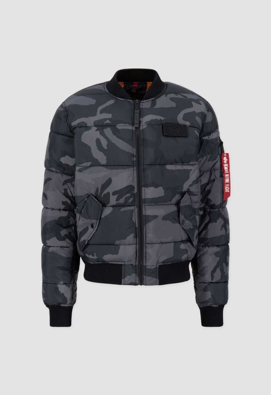 Alpha Industries Ma-1 Puffer bomber jacket (138116C) black camouflage