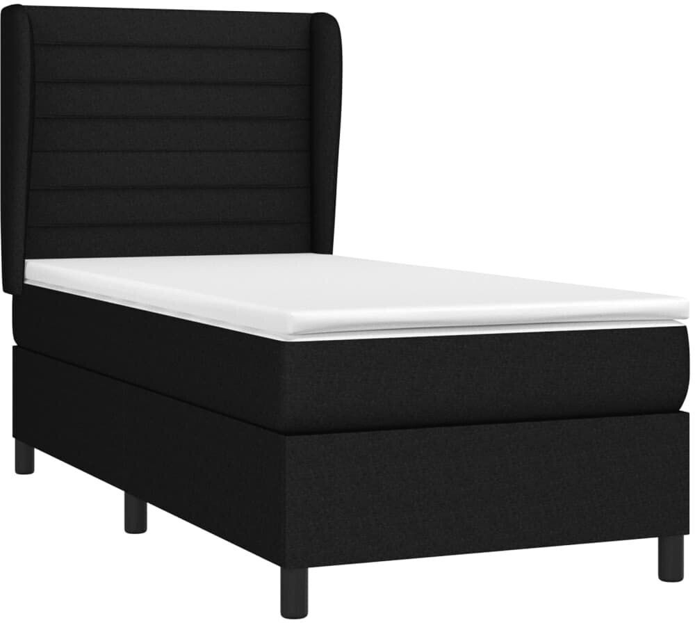 vidaXL Box spring bed with mattress 90x190cm fabric (3128007)