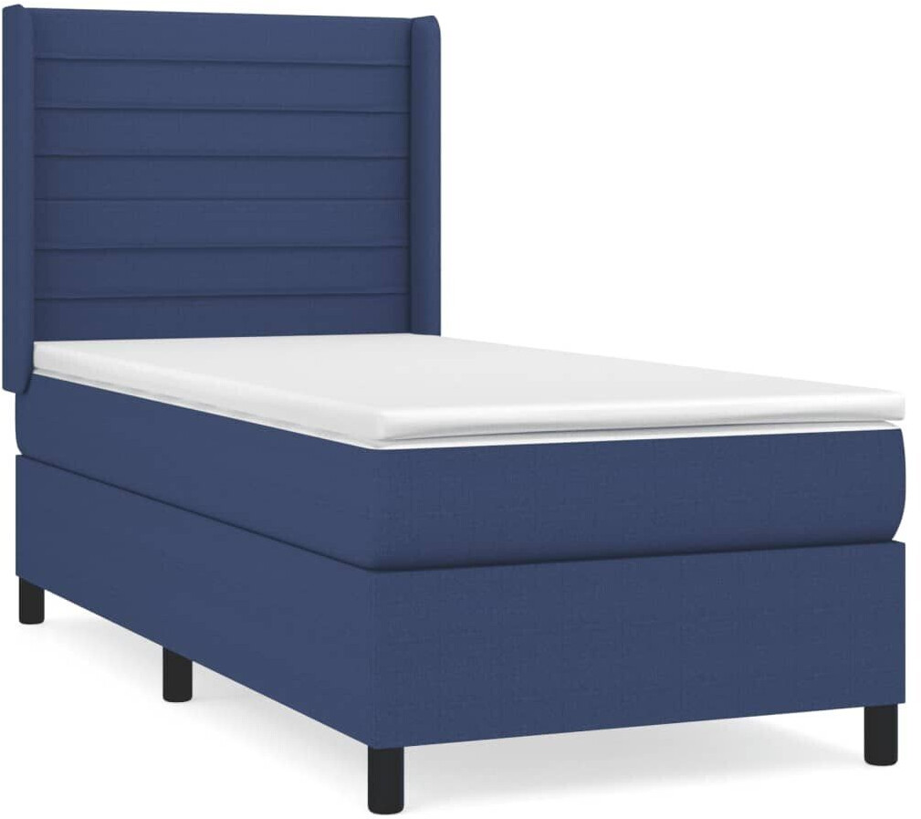 vidaXL Box spring bed with mattress 90x190cm fabric (3131479)