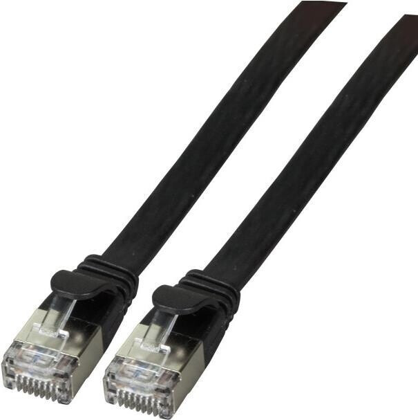 EFB-Elektronik RJ45 Flachpatchkabel Cat.6A U/FTP PVC schwarz 0,5m (K5545SW.0,5)