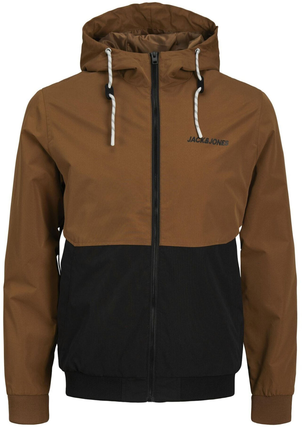 Jack & Jones Erush Blocking Hood Bomber (12200208) monks robe/detail black/moonbeam blocking