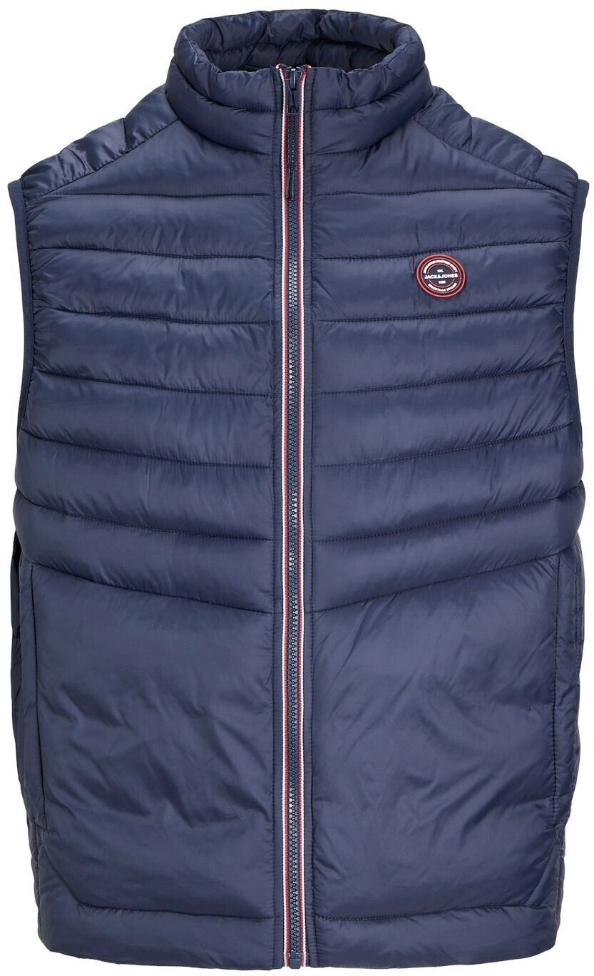 Jack & Jones Sprint Plus Size Vest (12263997) navy blazer/detail true red stitches