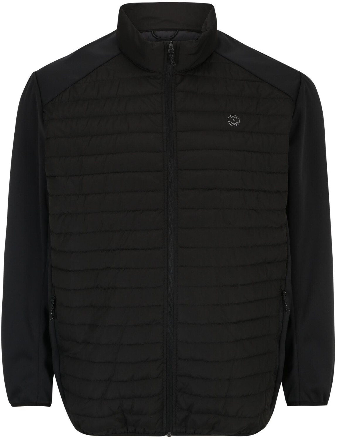 Jack & Jones Multi Quilted Collar Plus Size Jacket (12253852) black/detail set/insleeves