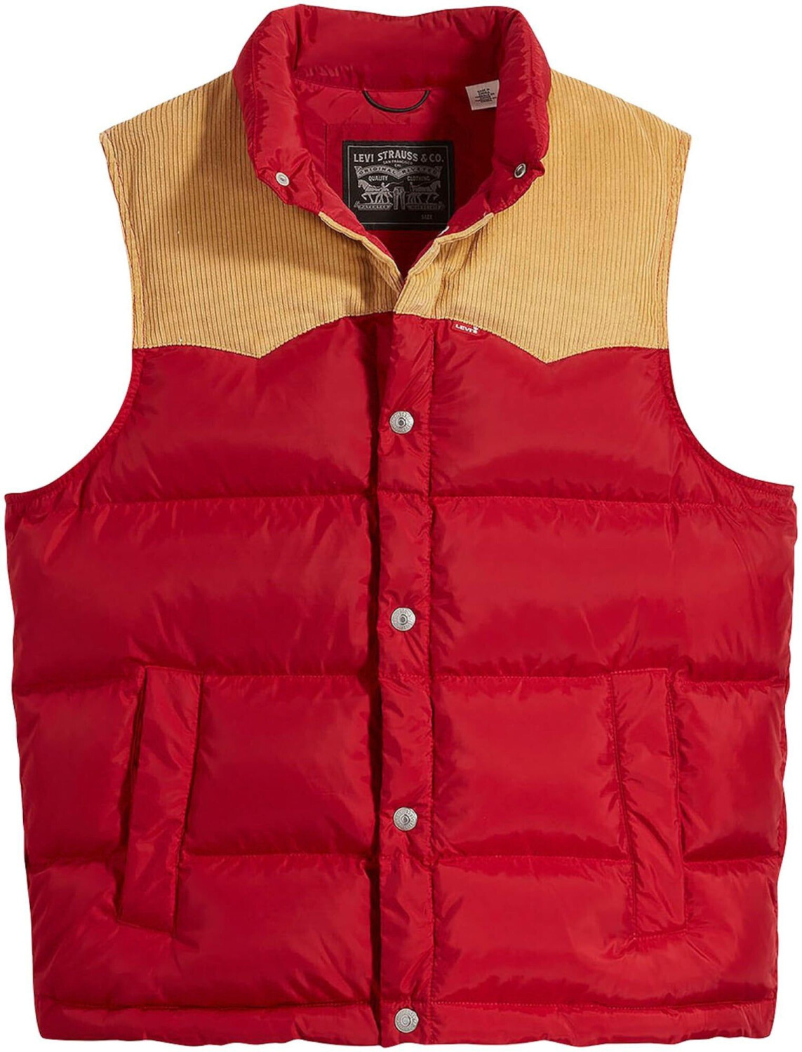Levi's Western Super Puffer Vest rhythmic red