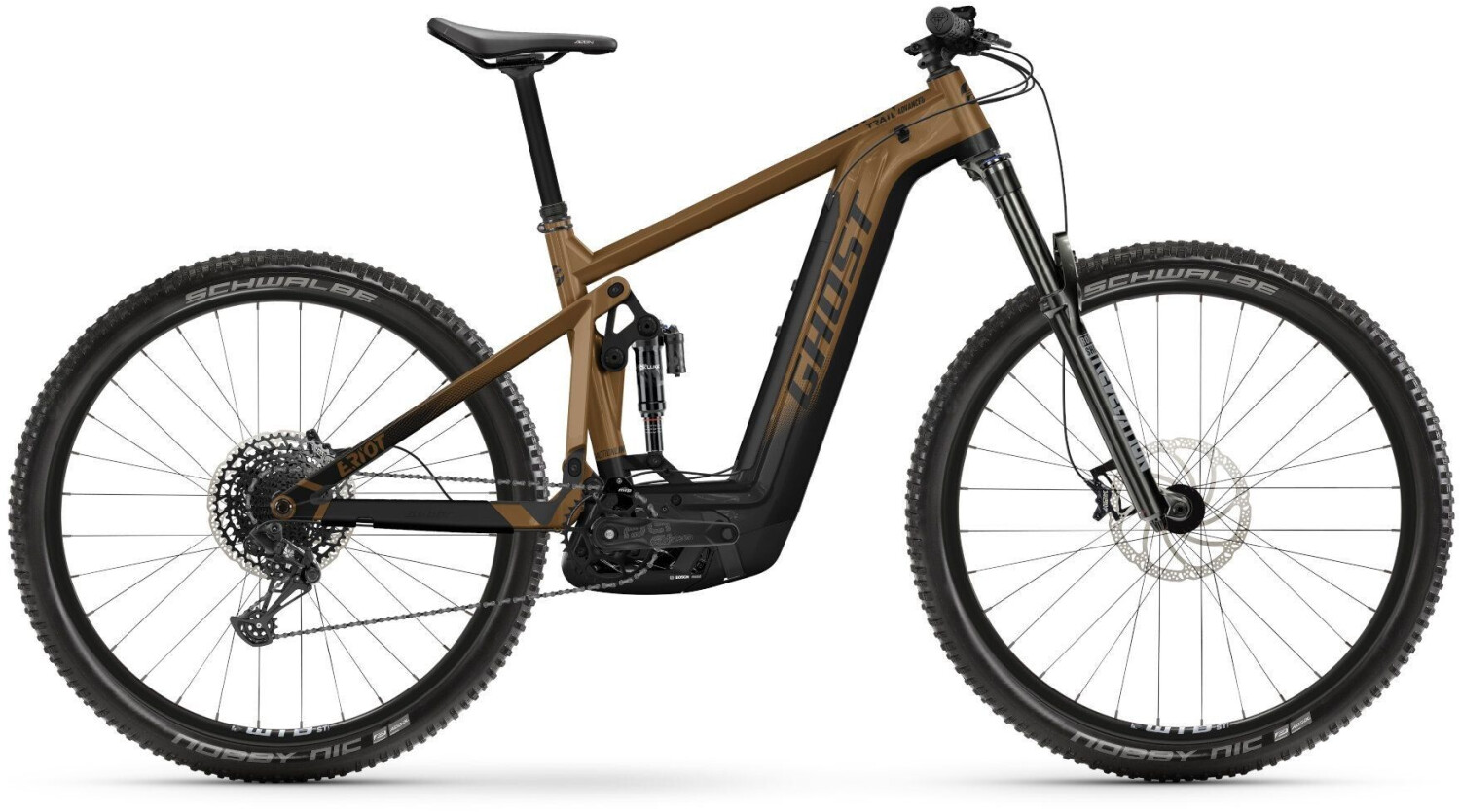 Ghost E-RIOT TRAIL Advanced (2023) glossy black / gold