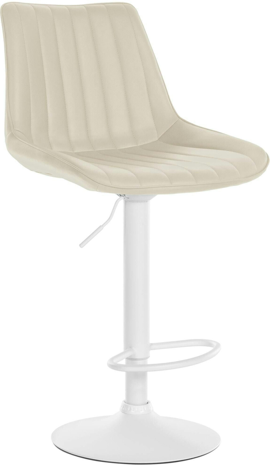 CLP Bar stool Toni artificial leather white cream (321524)