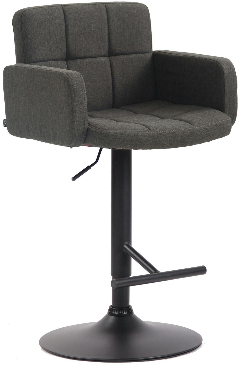 CLP Bar stool Los Angeles fabric black dark gray (318159)