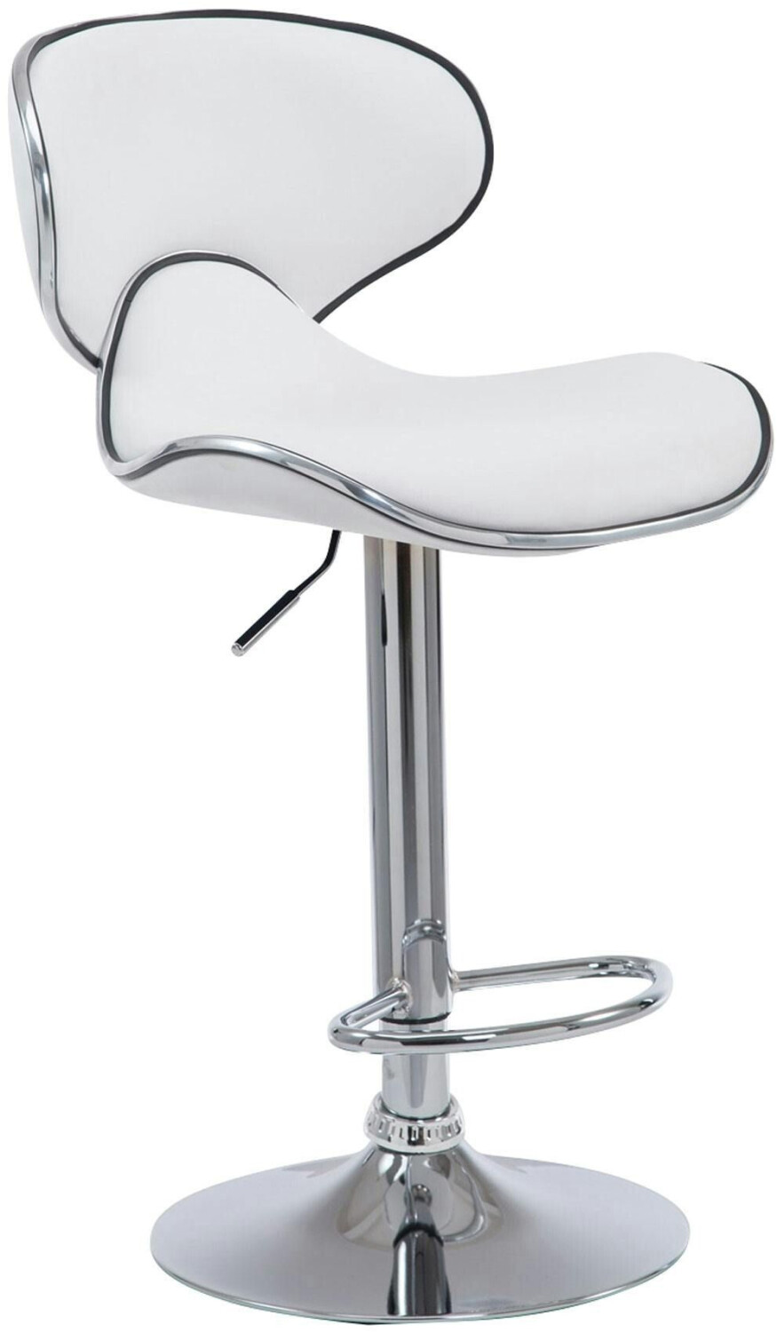 CLP Bar stool Las Vegas V2 chrome white (101801402)
