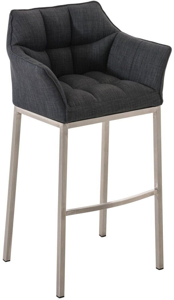 CLP Bar stool Damaso E fabric with 4-foot frame dark gray (101680156)