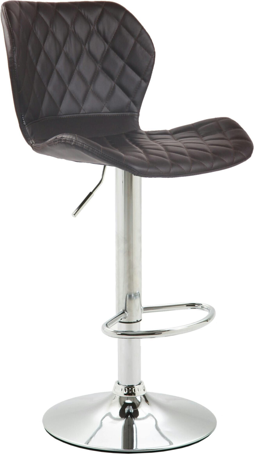 CLP Bar stool cork faux leather chrome brown (313199)