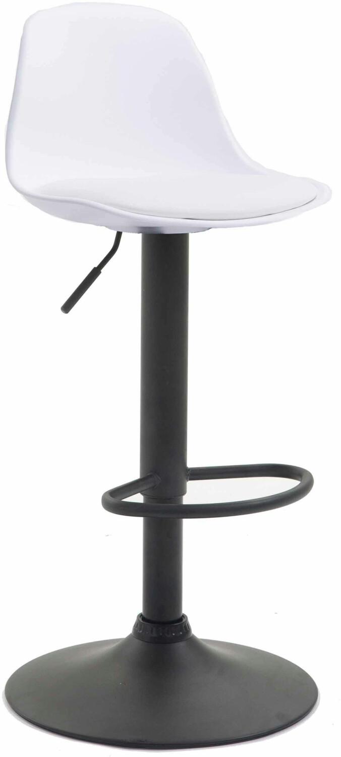 CLP Bar stool Kiel faux leather black white (308973)