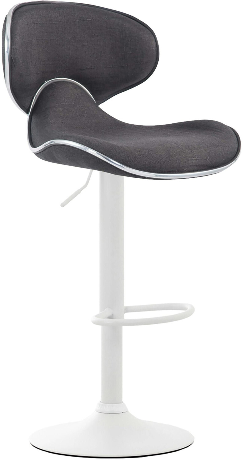 CLP Bar stool Las Vegas V2 fabric white dark gray (315471)