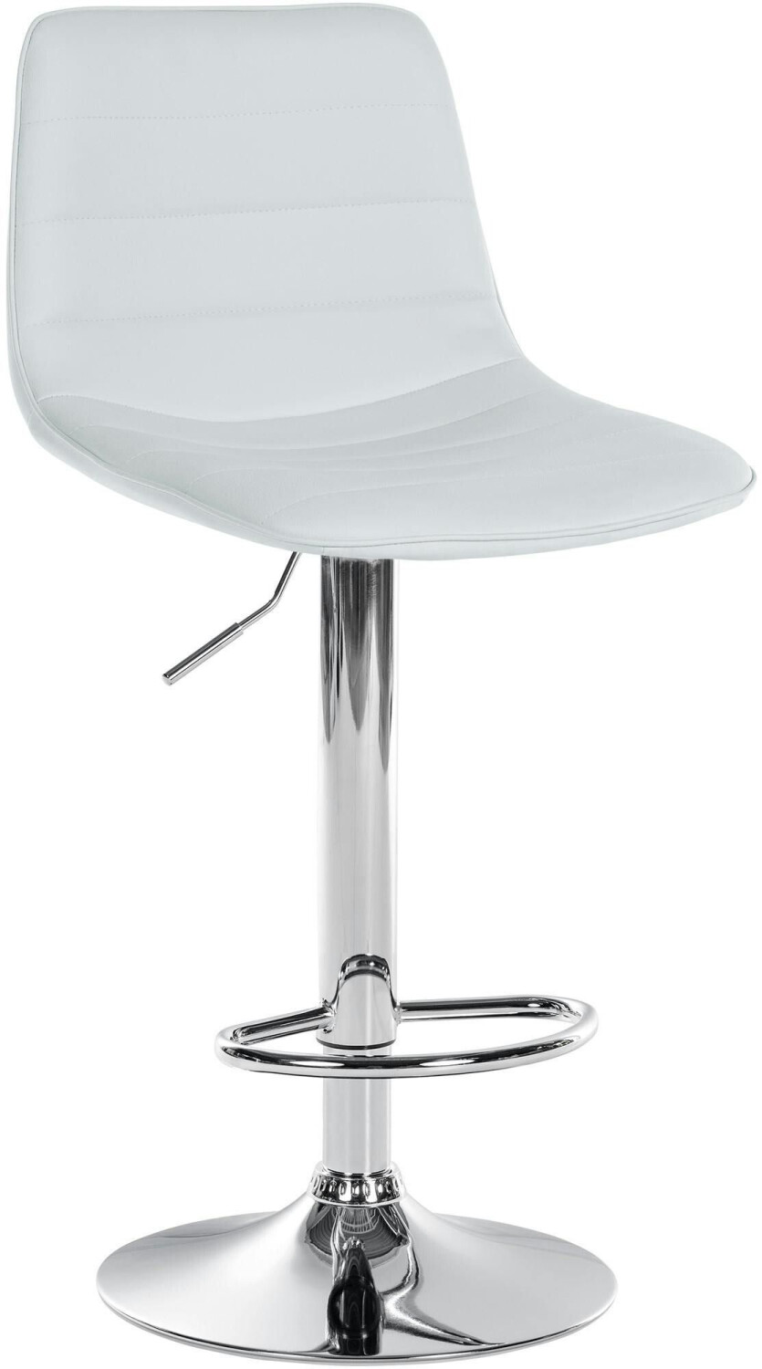 CLP Bar stool Lex faux leather chrome white (321878)