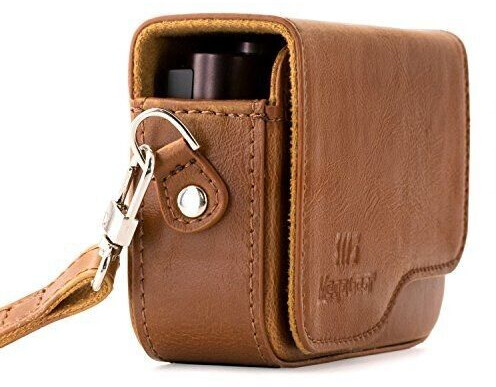 MegaGear MG1265 Leather Camera Case with Strap for Leica C Type 112 - Light Brown
