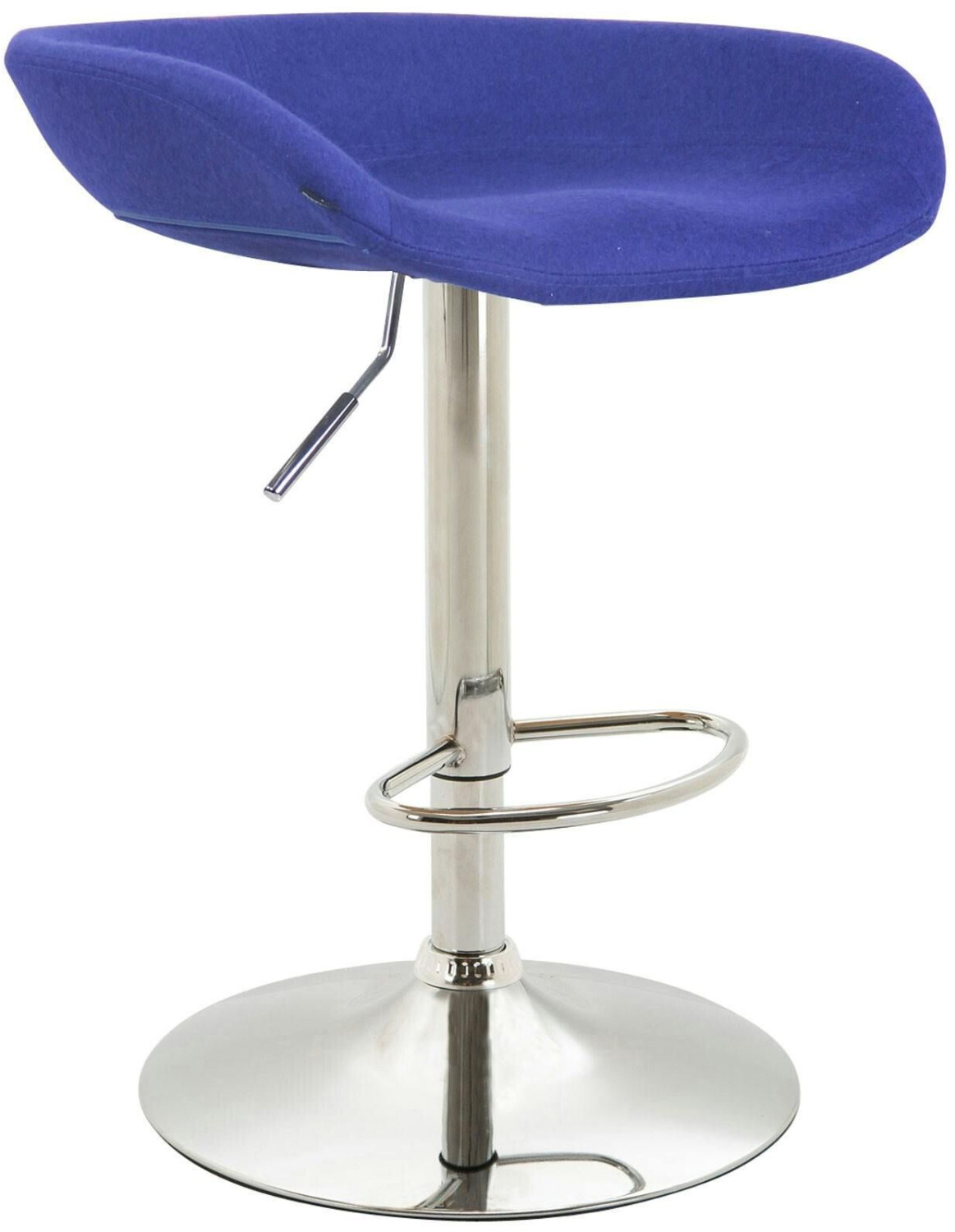 CLP Bar stool Anaheim felt chrome blue (316517)