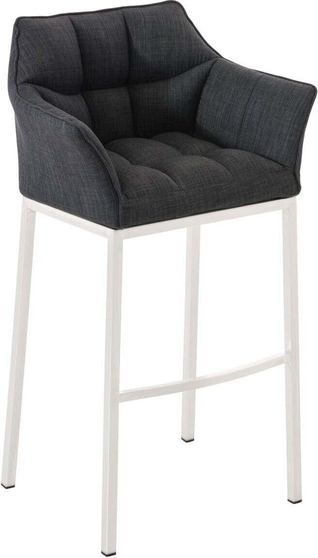 CLP Bar stool Damaso W fabric with 4-foot frame dark gray (102345556)
