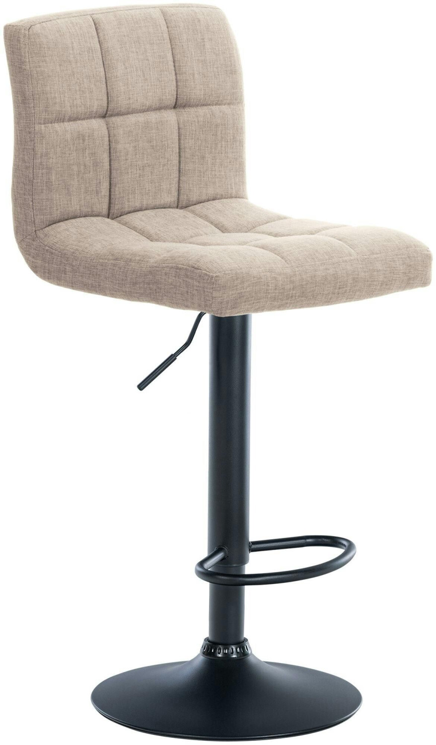 CLP Bar stool Calma fabric black cream (322477)