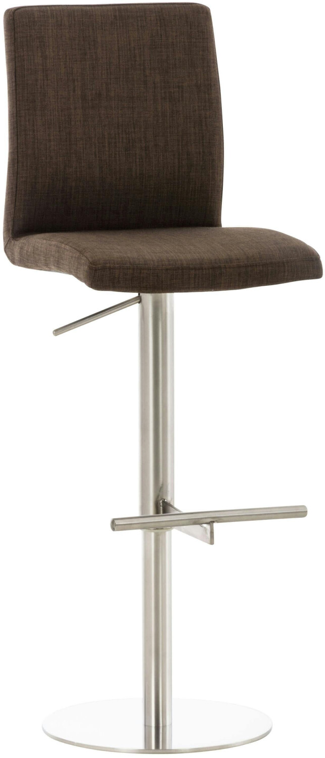 CLP Bar stool Cadiz fabric stainless steel brown (308598)