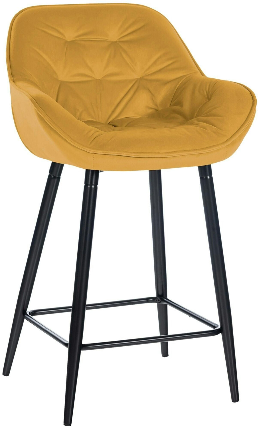 CLP Bar stool Gibson 76 velvet yellow (322011)