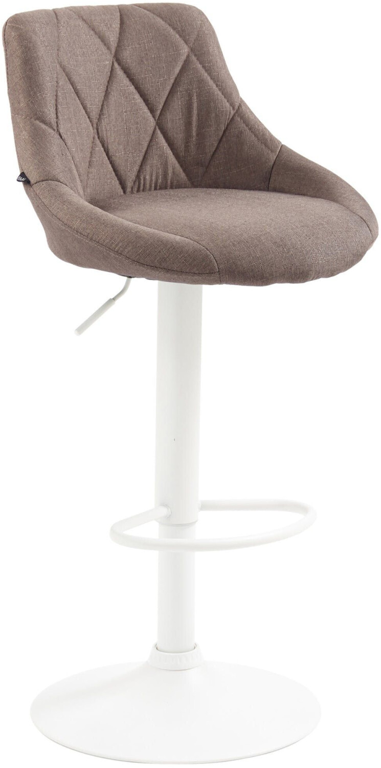 CLP Bar stool Lazio fabric white taupe (321791)