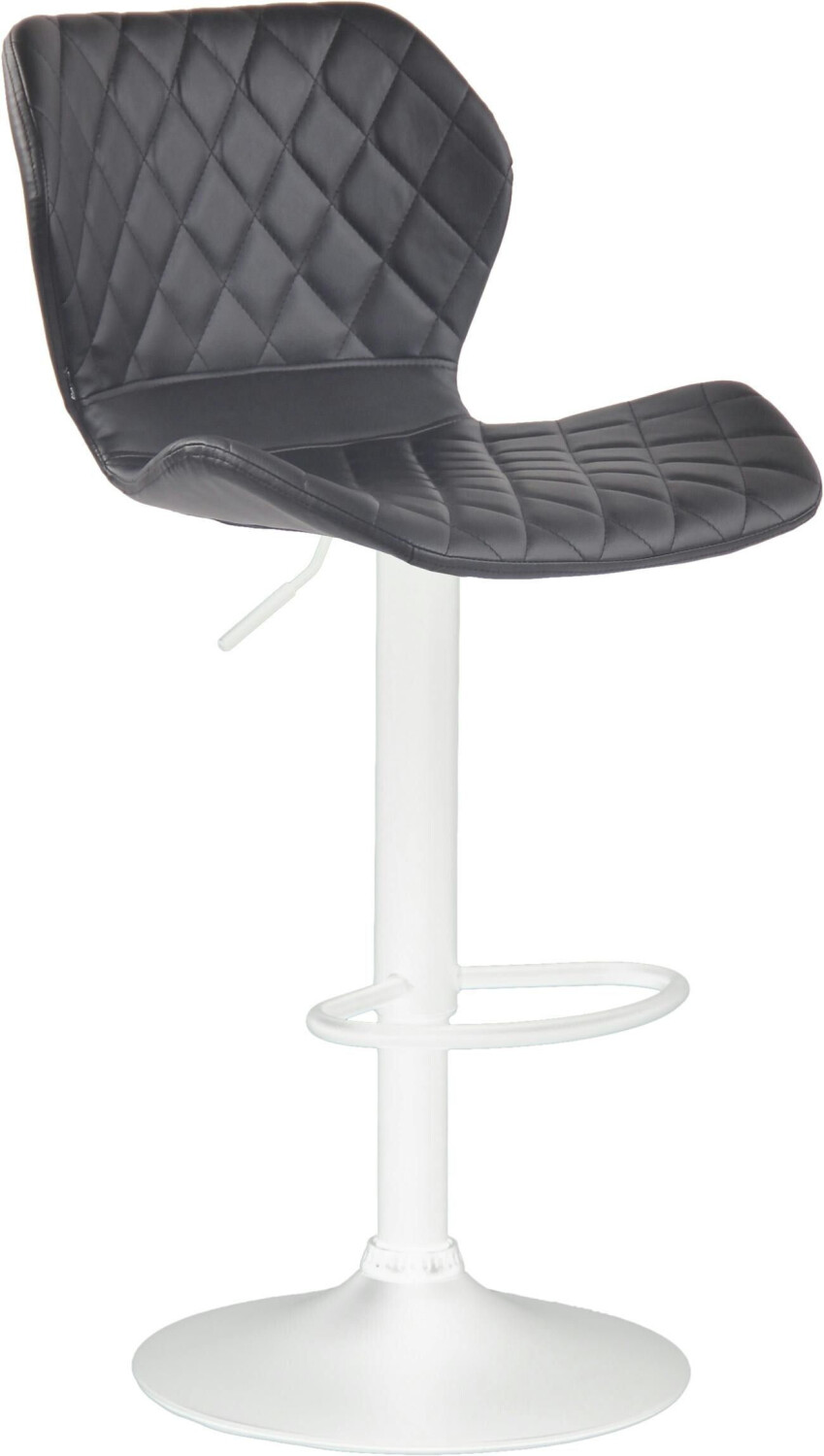 CLP Bar stool cork faux leather white black (313190)