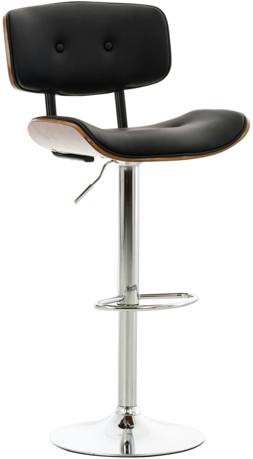CLP Bar stool Sarnia faux leather walnut/black (309553)