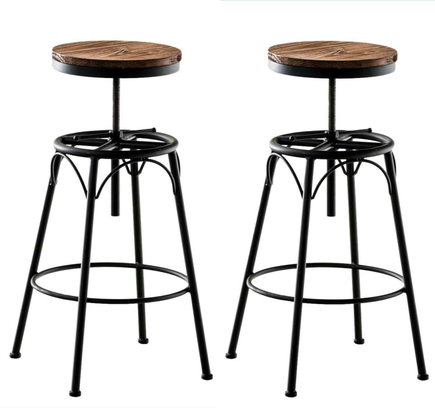 CLP Set of 2 bar stools Beam black (320700)