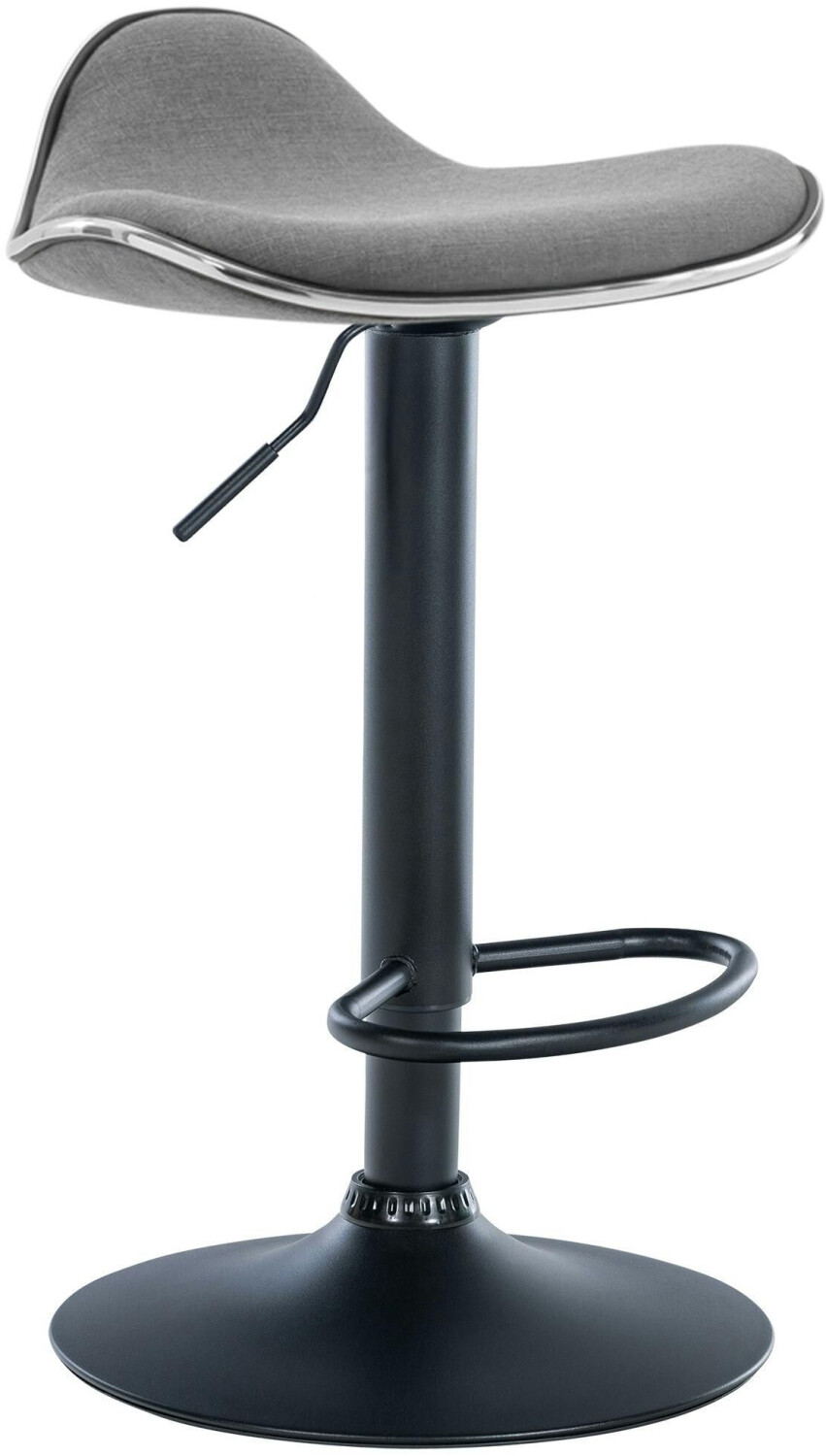 CLP Bar stool Shanghai fabric black light gray (321333)