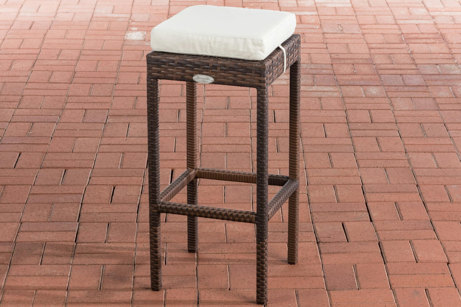 CLP Bar stool Alia cream white brown mottled (11668540)
