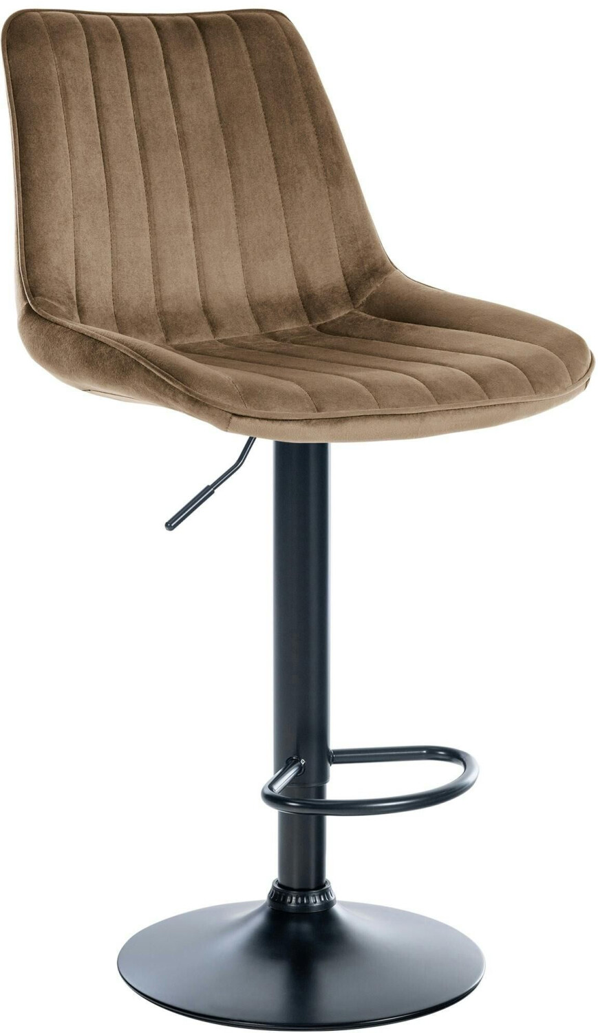 CLP Bar stool Toni velvet black brown (321551)