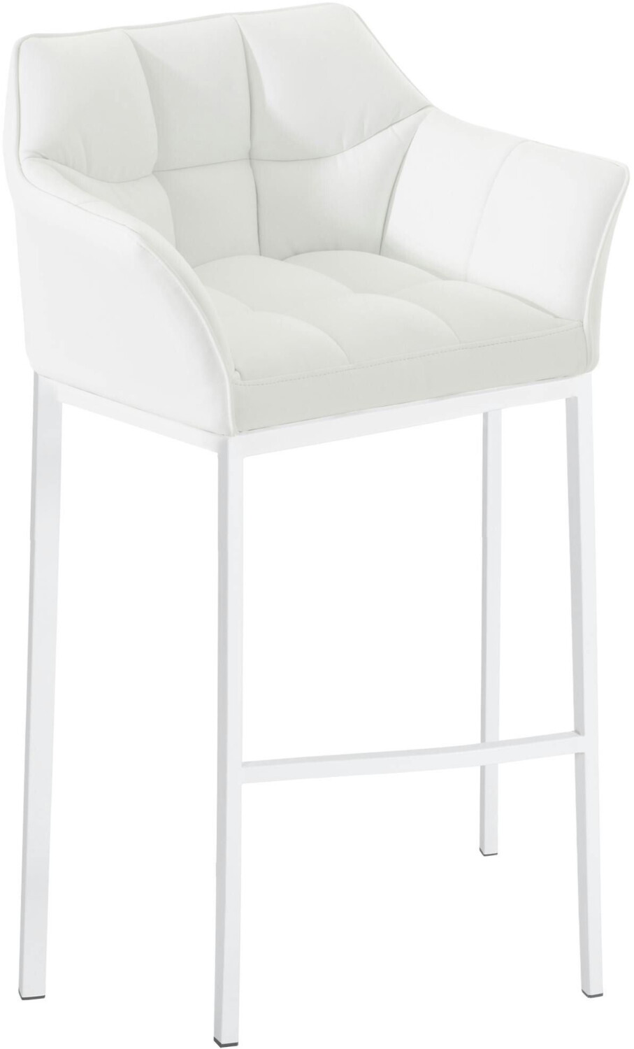 CLP Bar stool Damaso with 4-foot frame white white (301788)