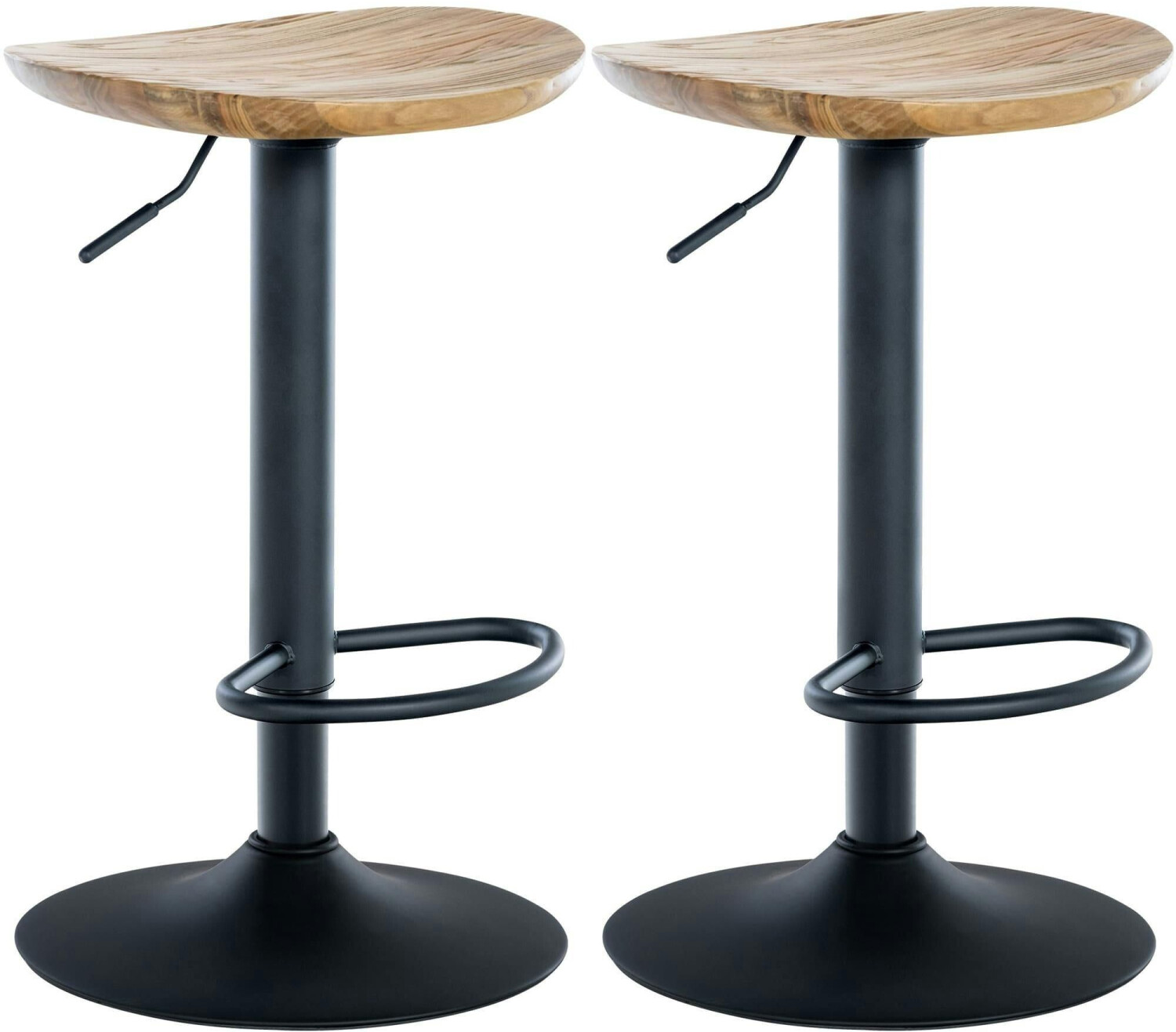 CLP Set of 2 bar stools Skelde natura (322270)