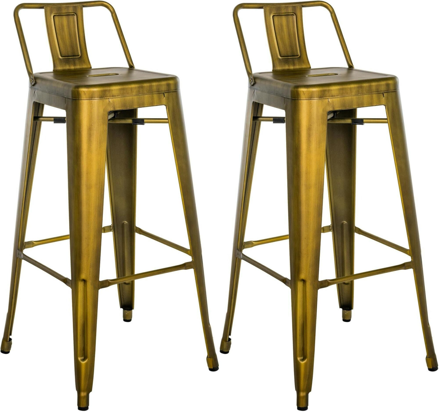 CLP Set of 2 bar stools Mason gold (307504)
