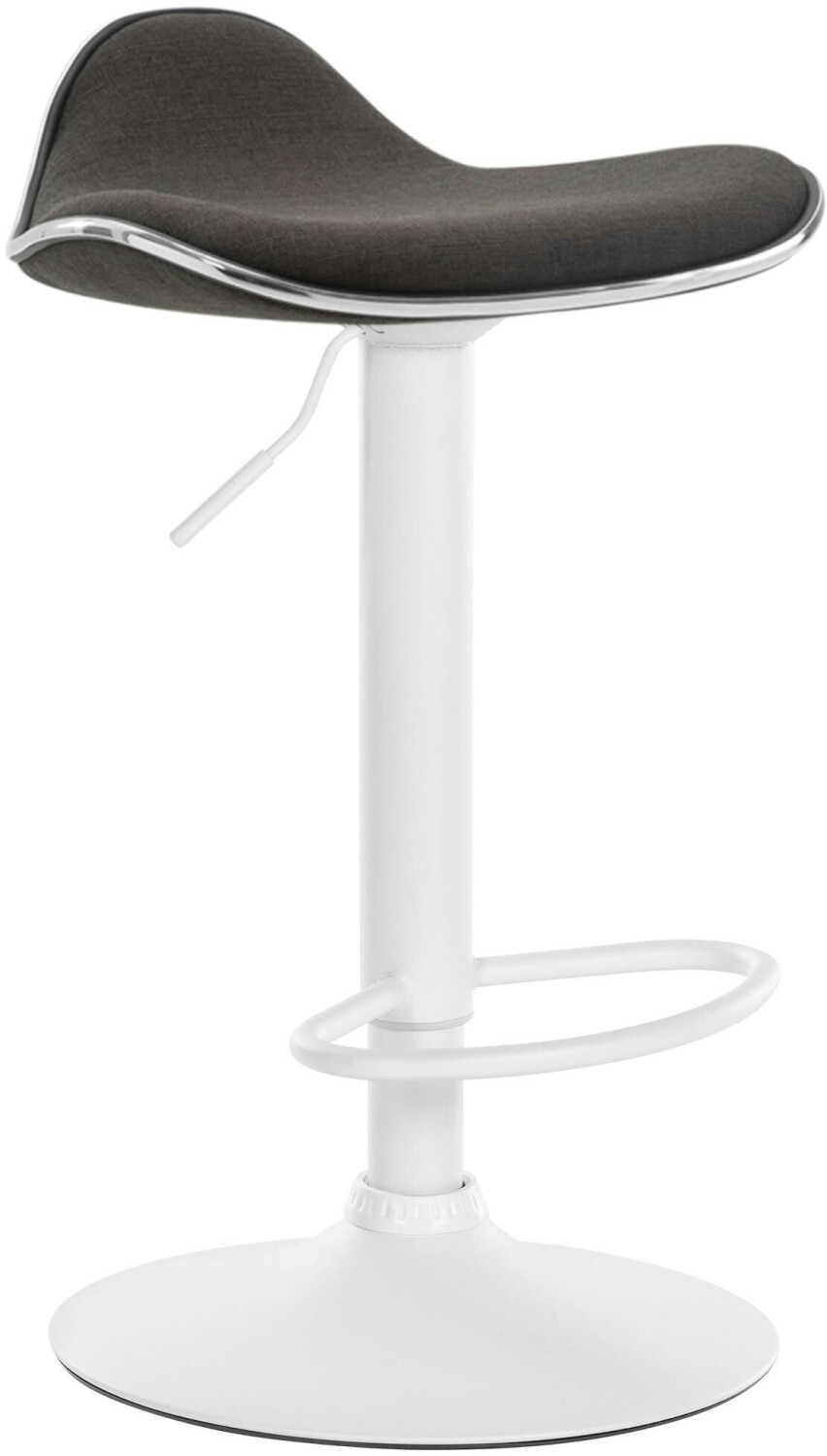 CLP Bar stool Shanghai fabric white dark gray (321323)