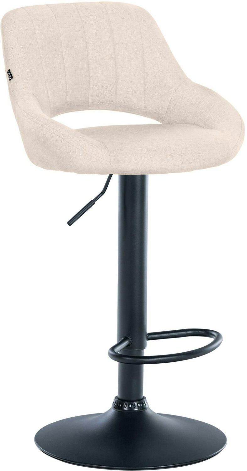 CLP Bar stool Milet fabric black cream (321287)