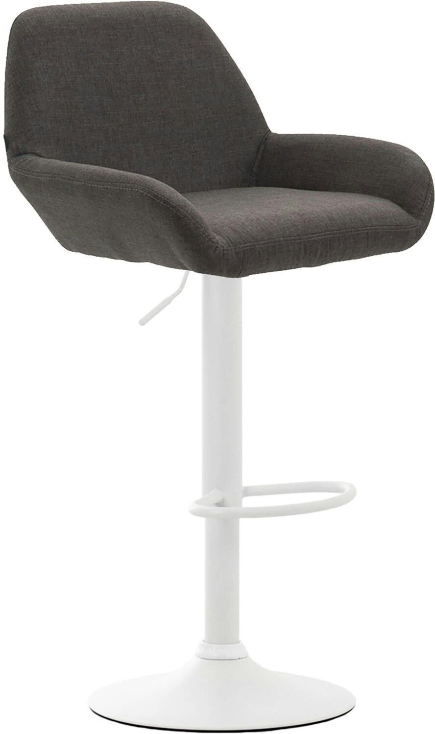 CLP Bar stool Braga fabric white dark gray (314524)
