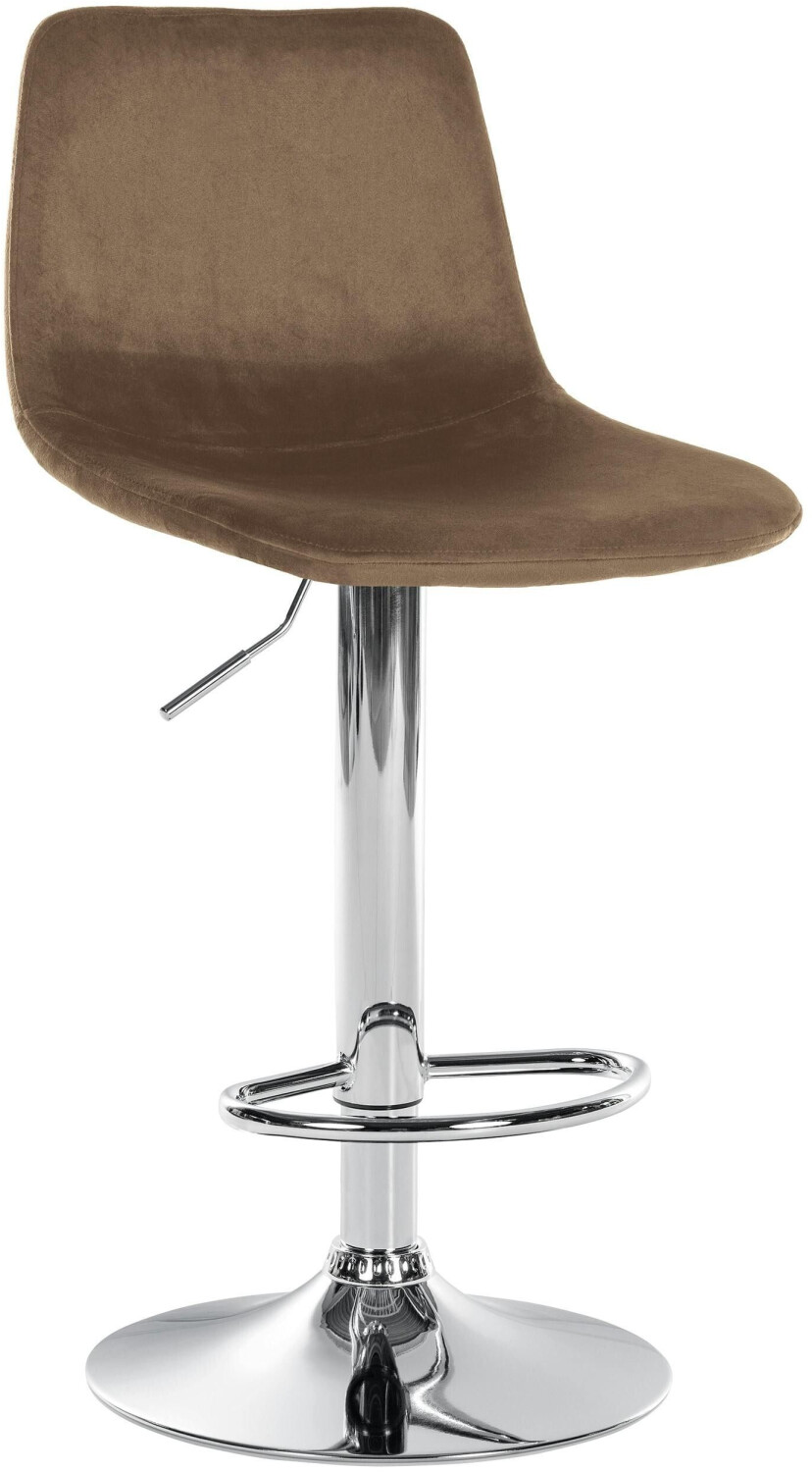 CLP Bar stool Divo velvet chrome brown (321714)