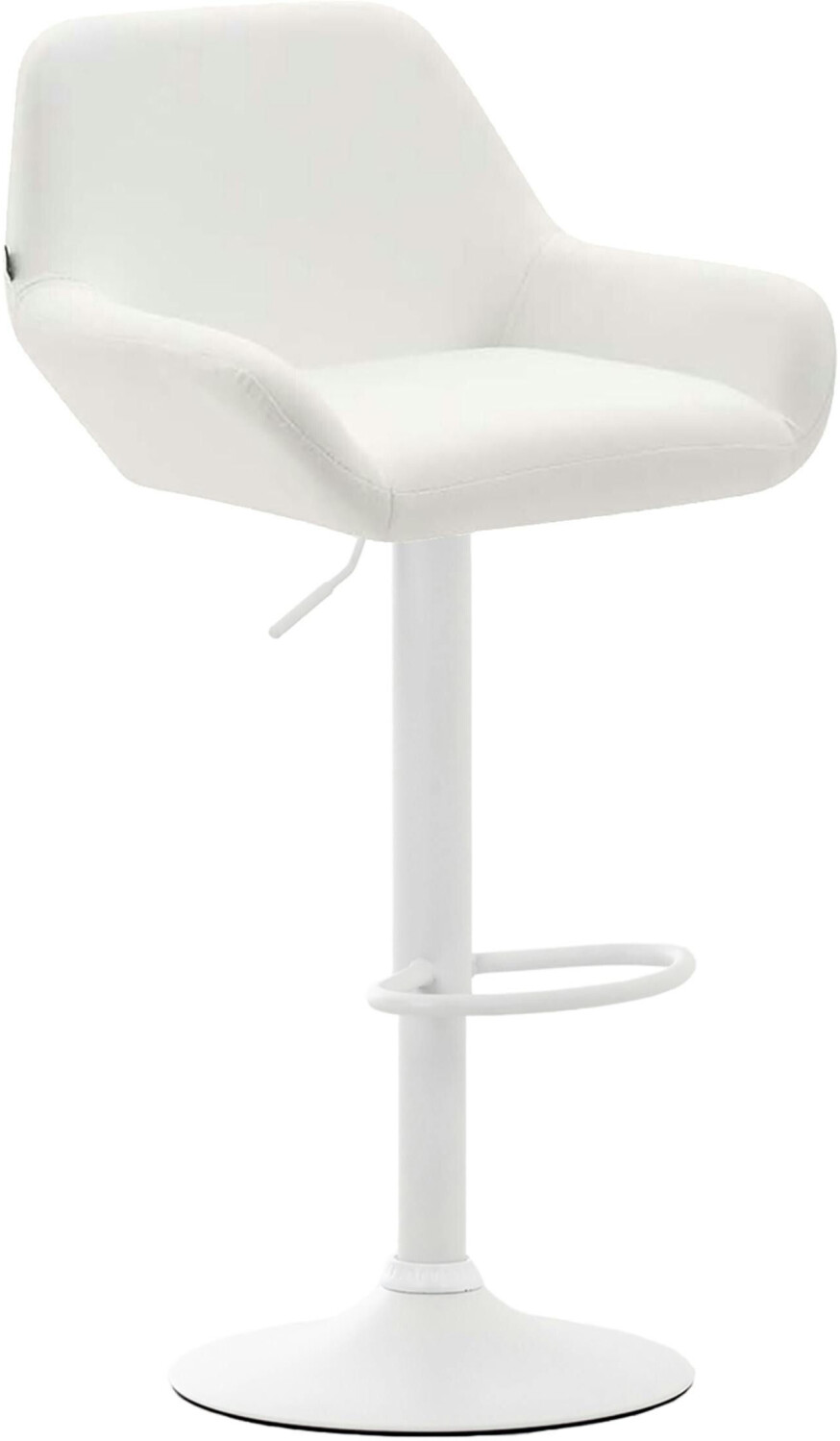 CLP Bar stool Braga artificial leather white white (314513)