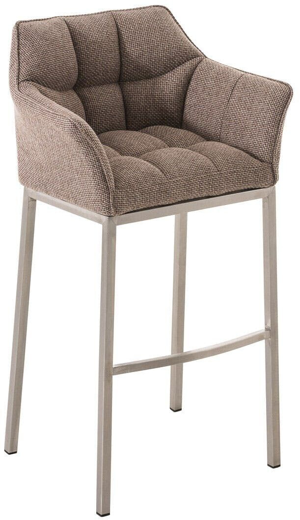 CLP Bar stool Damaso E fabric with 4-foot frame terra brown (101680399)