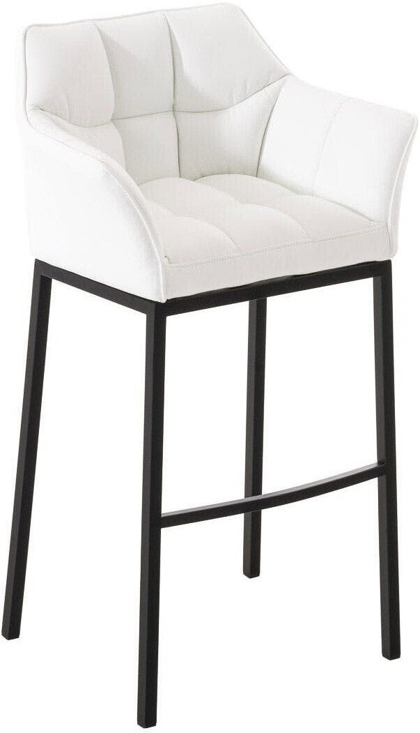 CLP Bar stool Damaso B with 4-foot frame white (101682102)