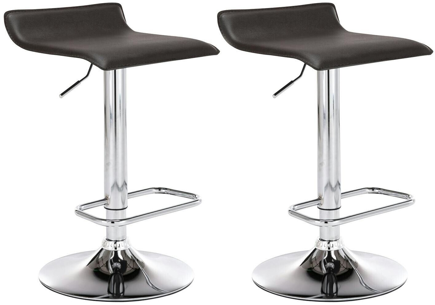 CLP Set of 2 bar stools Dyn brown (304953)