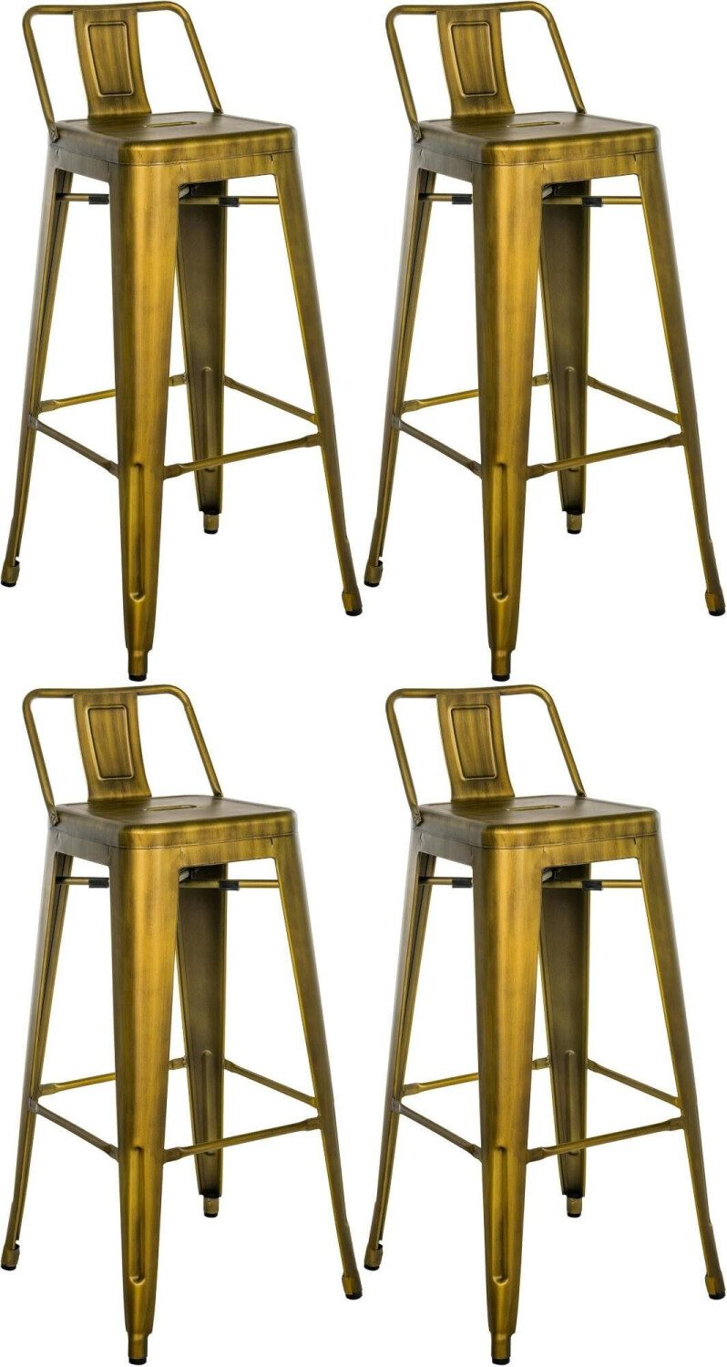 CLP Set of 4 bar stools Mason gold (312913)