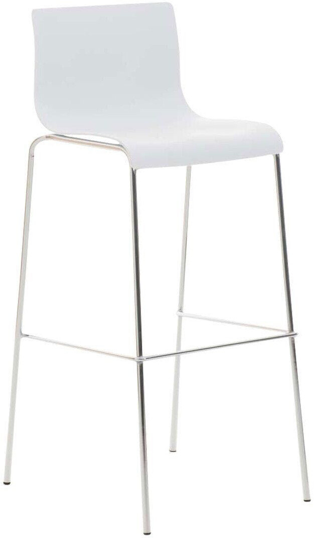 CLP Bar stool Hover chrome 4-foot frame white (101893402)