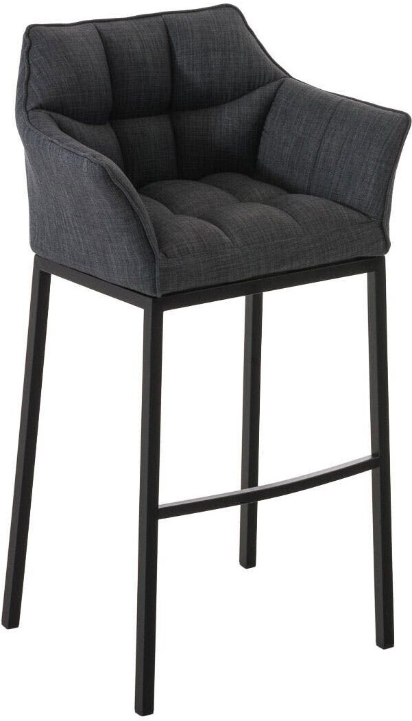 CLP Bar stool Damaso B fabric with 4-foot frame dark gray (101680956)