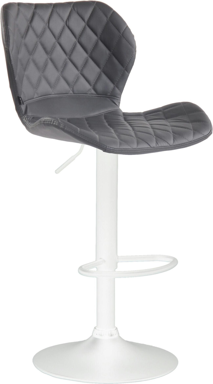 CLP Bar stool cork faux leather white gray (313188)