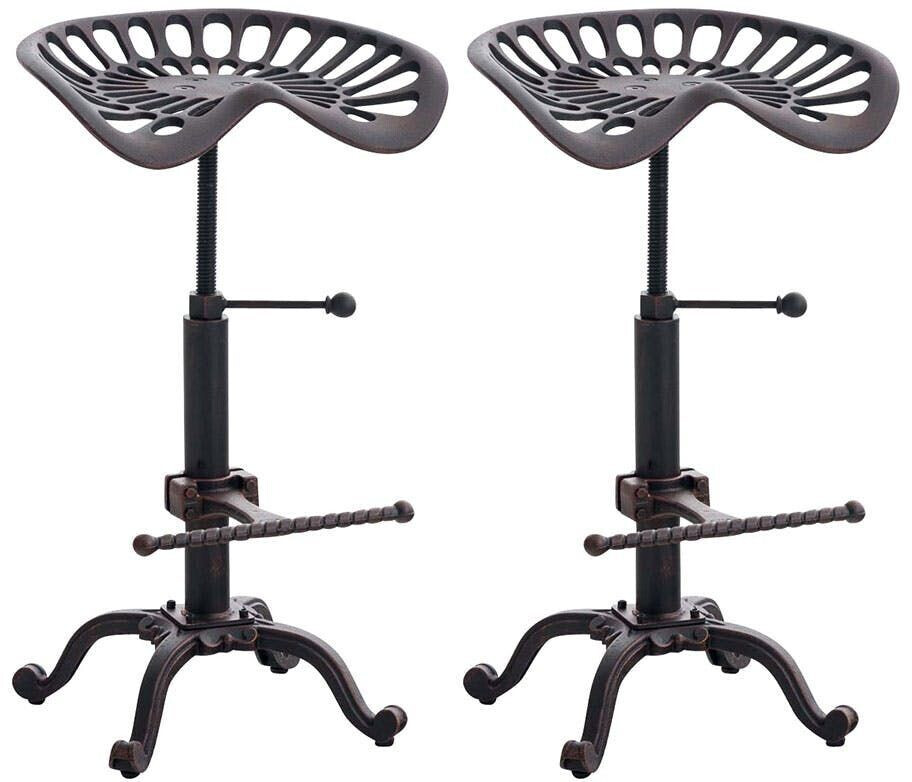 CLP Set of 2 bar stools Butch bronze (314335)