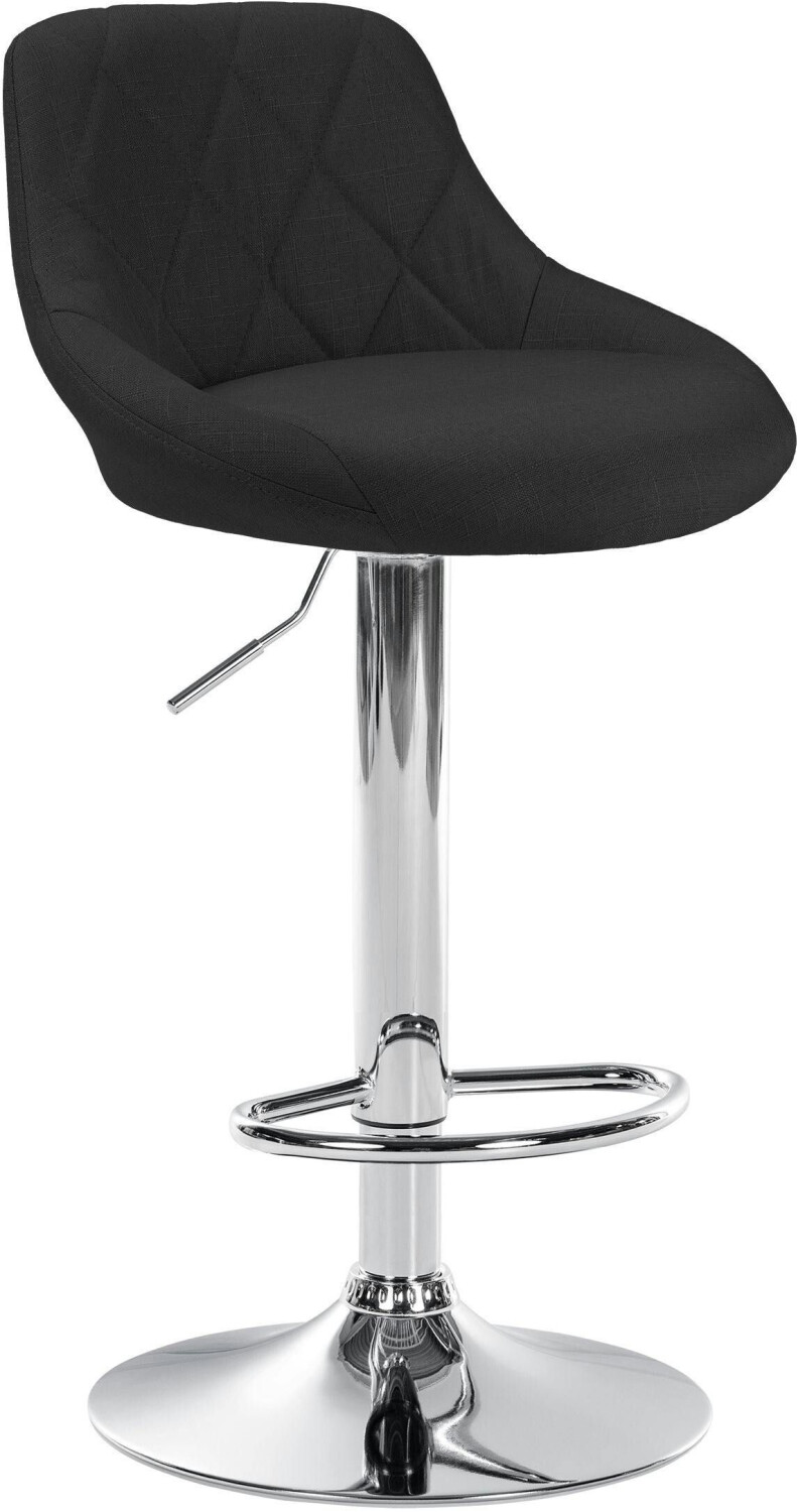 CLP Bar stool Lazio fabric chrome black (102683001)